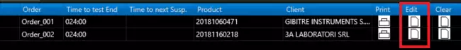 software ozone tester: Gibitre software. OzoneCheck software for checking thezonometer. Page for setting intermediate checks to be made on samples.
